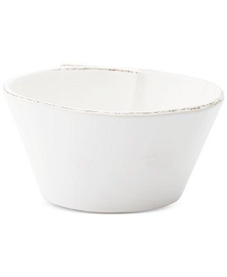 Lastra White Collection Stacking Cereal Bowl | Macys (US)