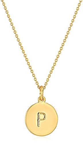 Kate Spade New York Initial Pendant, P Gold, One Size | Amazon (US)