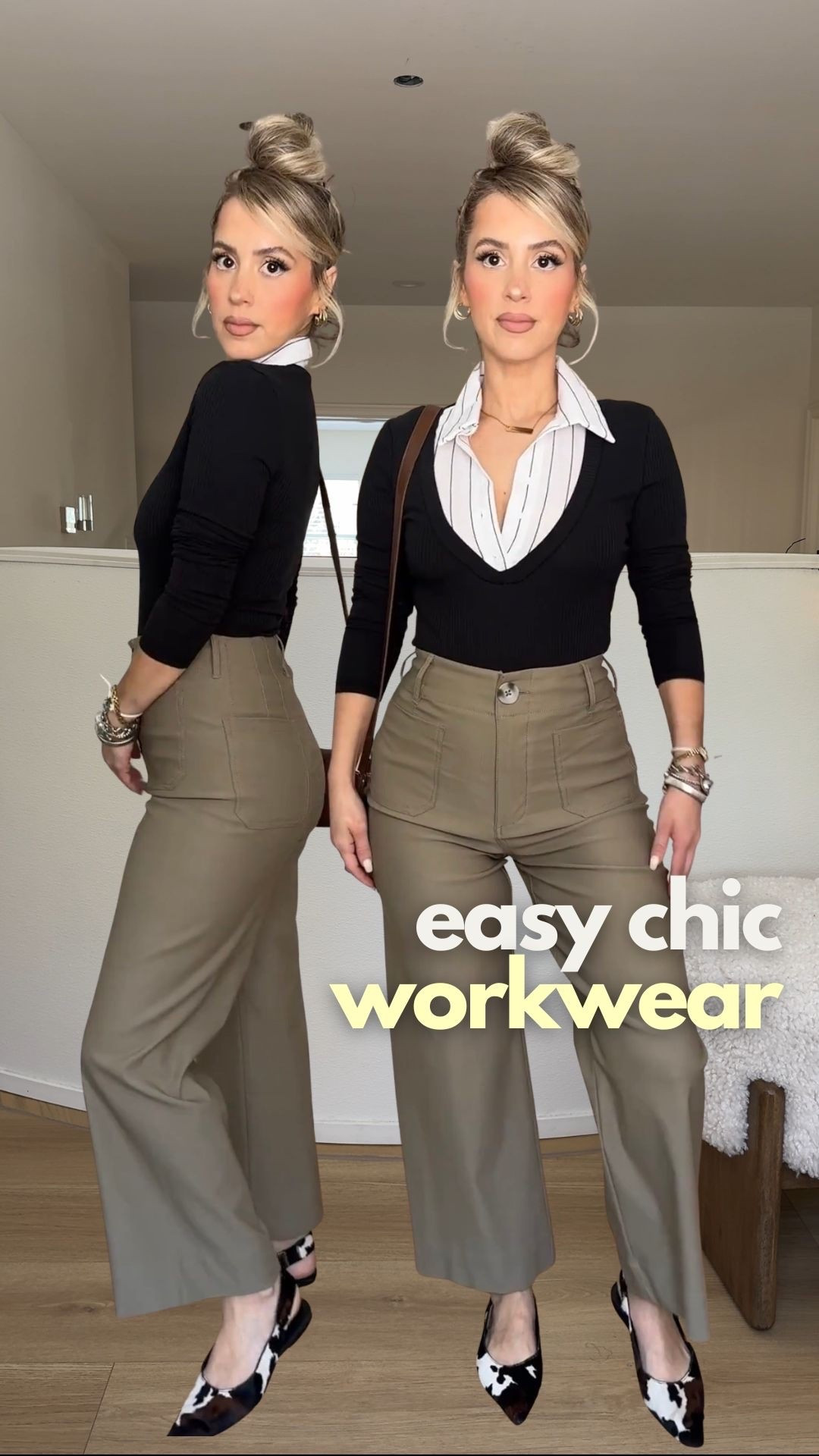 Style tip: 2 in 1 built-in layered OFFICE TOPS!! No bulk + no effort + matches literally any trouser in your closet!! 

Wearing small in tops 
Size small or size 4 in trousers

#LTKgrwm #LTKootd #LTKWorkwear