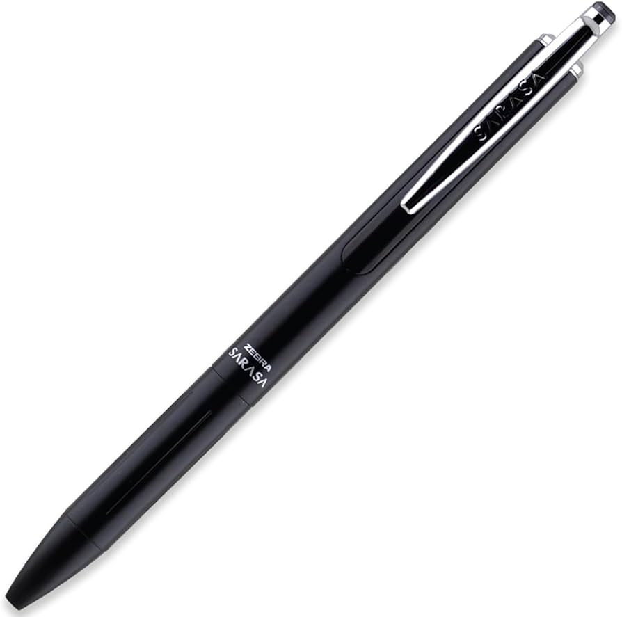 Zebra Sarasa Grand Gel Ballpoint Pen - Medium 0.7mm Nib Tip - Black Barrel - Silver Pocket Clip -... | Amazon (US)