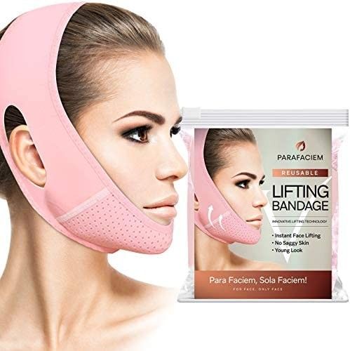 ParaFaciem Reusable V Line Mask Facial Slimming Strap Double Chin Reducer Chin Up Mask Face Lifti... | Amazon (US)