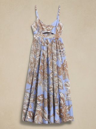 Isa Cotton-Silk Dress | Banana Republic (US)