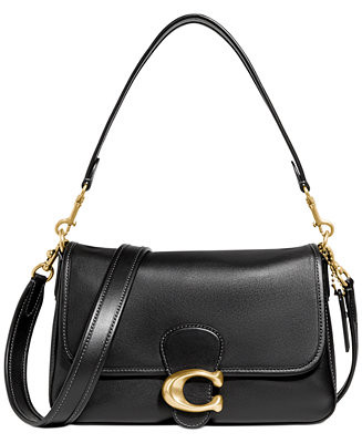 COACH Soft Tabby Leather Shoulder Bag with Removable Crossbody Strap - Macy's | Macy's
