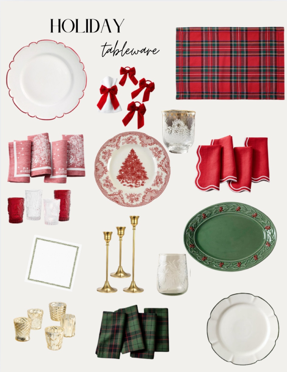 So many beautifully festive pieces for creating the perfect holiday Tablescape 

#LTKHoliday #LTKHome #LTKSeasonal