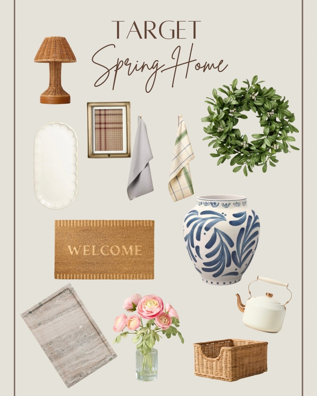 Cute spring target home decor! Love these cute spring home accessories to freshen up the house after taking Christmas down  

#LTKSeasonal #LTKHome #LTKFindsUnder50