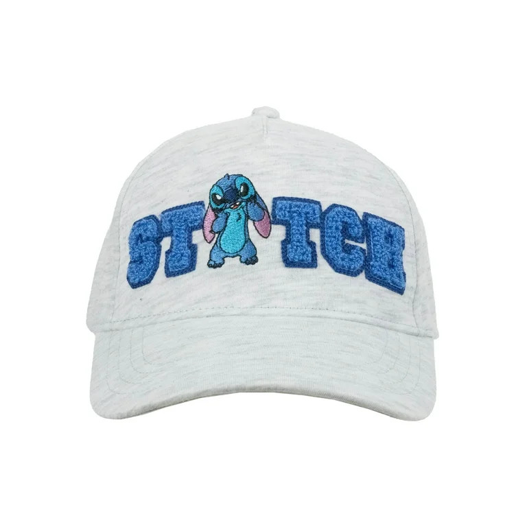 Lilo & Stitch Patch Girls Baseball Cap, Heather Grey, One Size Fits Most | Walmart (US)