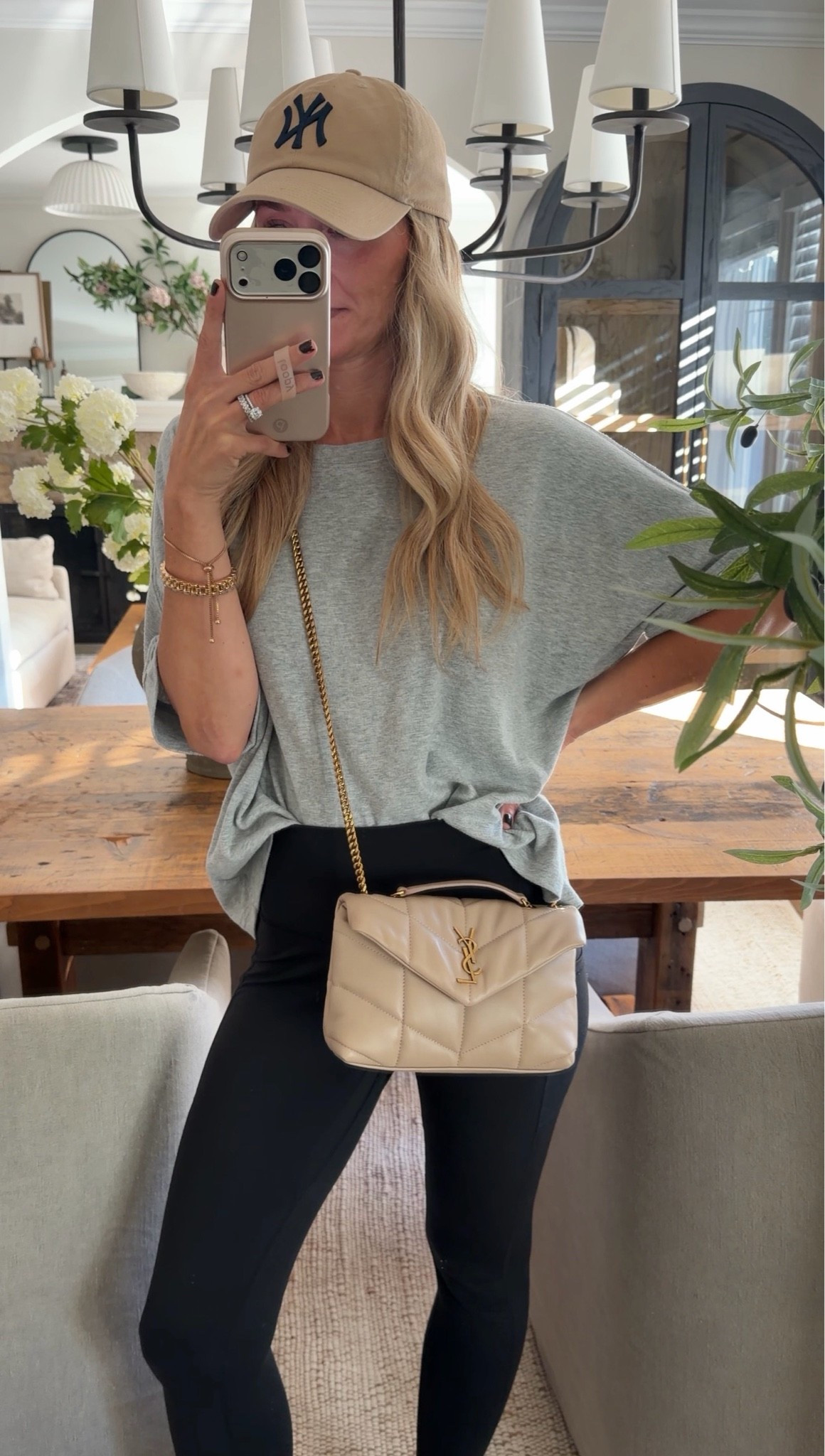YSL and leggings, can we make this a trend? 🤣. I finally splurged and got myself a designer bag and I have no regrets!

#LTKootd