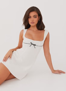 Cadence Mini Dress - White | Peppermayo (Global)