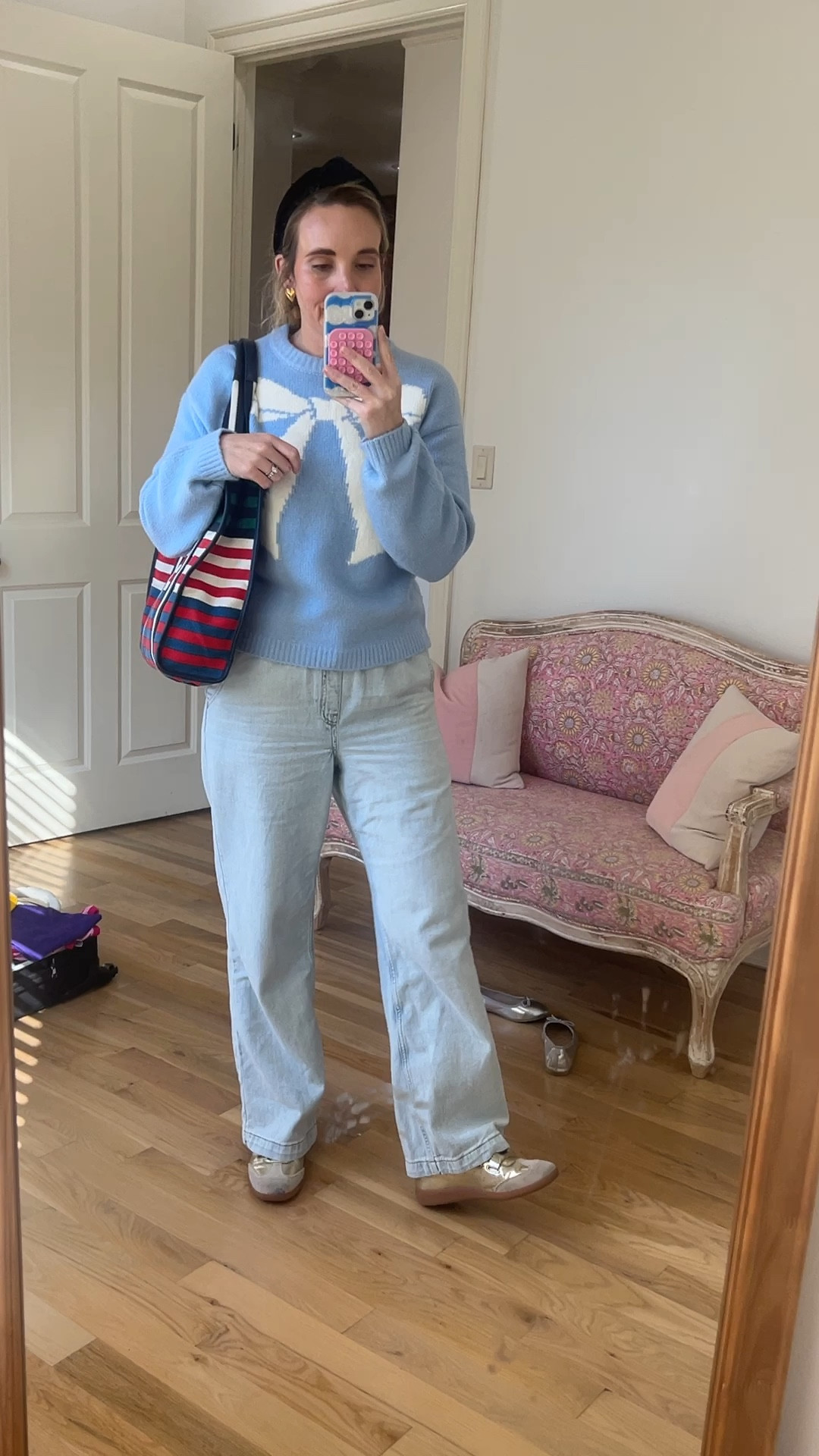 Casual Saturday outfit for a 3 year old birthday party. Featuring my favorite new drawstring jeans!

#LTKFindsUnder50 #LTKSaleAlert #LTKMidsize