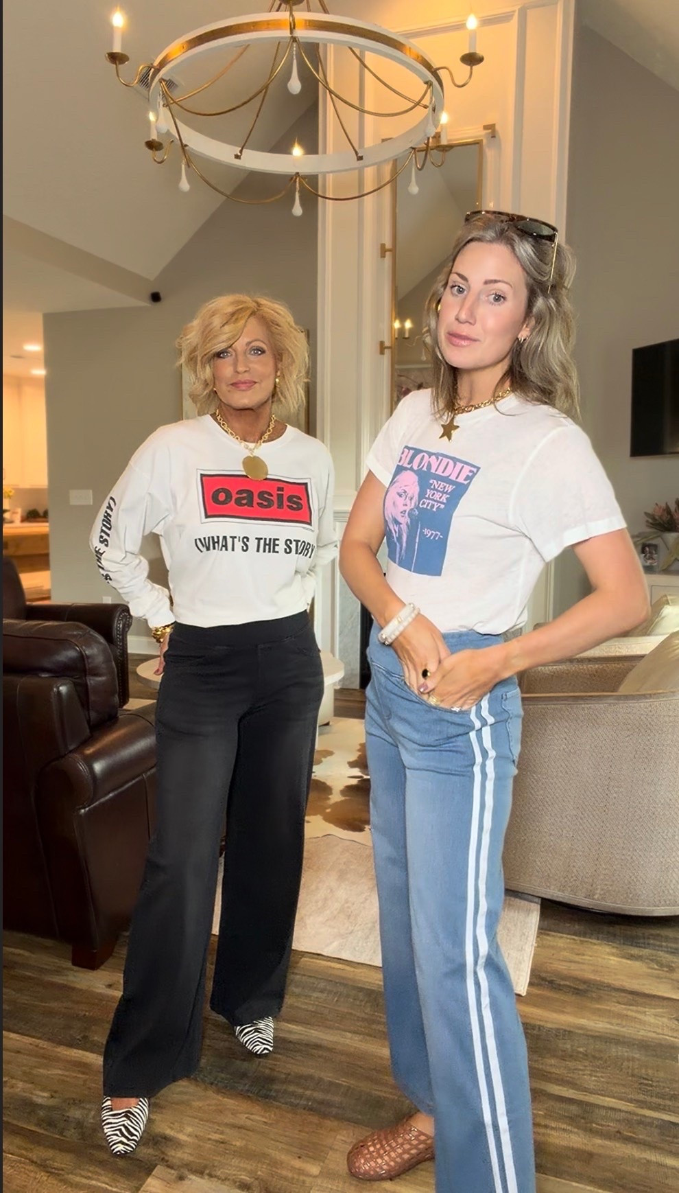 We are both wearing a small in our jeans.  They have great stretch but hold in all the right places.  I’m wearing a medium in my top & a med in top.  Anna’s top runs small & she is wearing a lg.

#LTKgrwm #LTKvlog #LTKdayinmylife