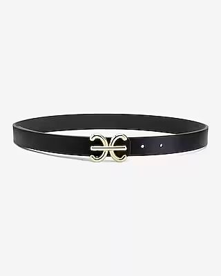 Leather E Monogram Belt | Express (Pmt Risk)