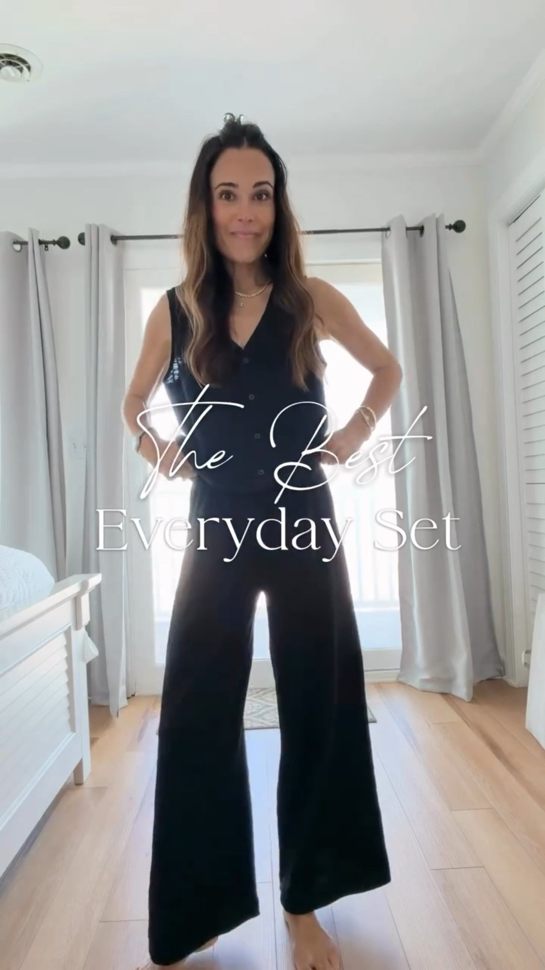 So nice I bought it twice.. actually three times 🙃 it really is just the perfect everyday set! 10/10 recommend. Runs tts wearing size xs 

#LTKSeasonal #LTKgrwm #LTKOver40