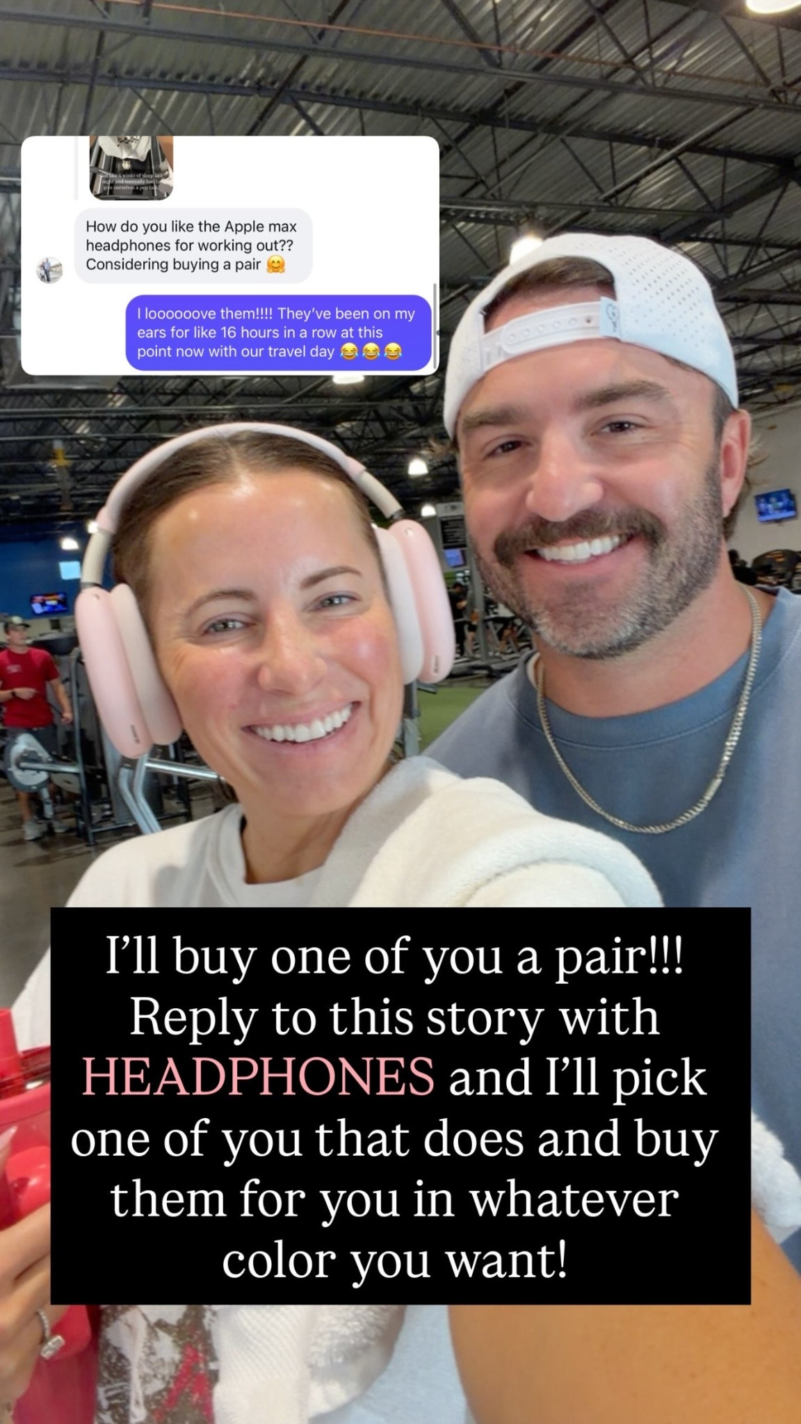 I’ll buy one of you a pair!!!
Reply to this story with HEADPHONES and I’ll pick one of you that does and buy them for you in whatever color you want!