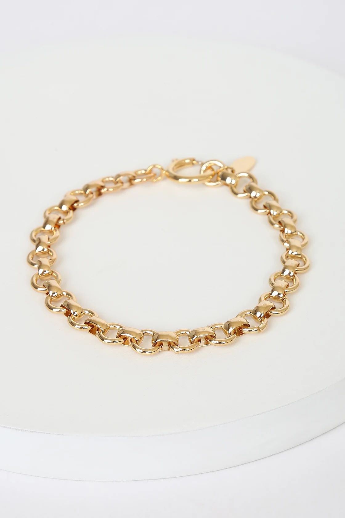 Delightful Impression 14KT Gold Chain Bracelet | Lulus (US)