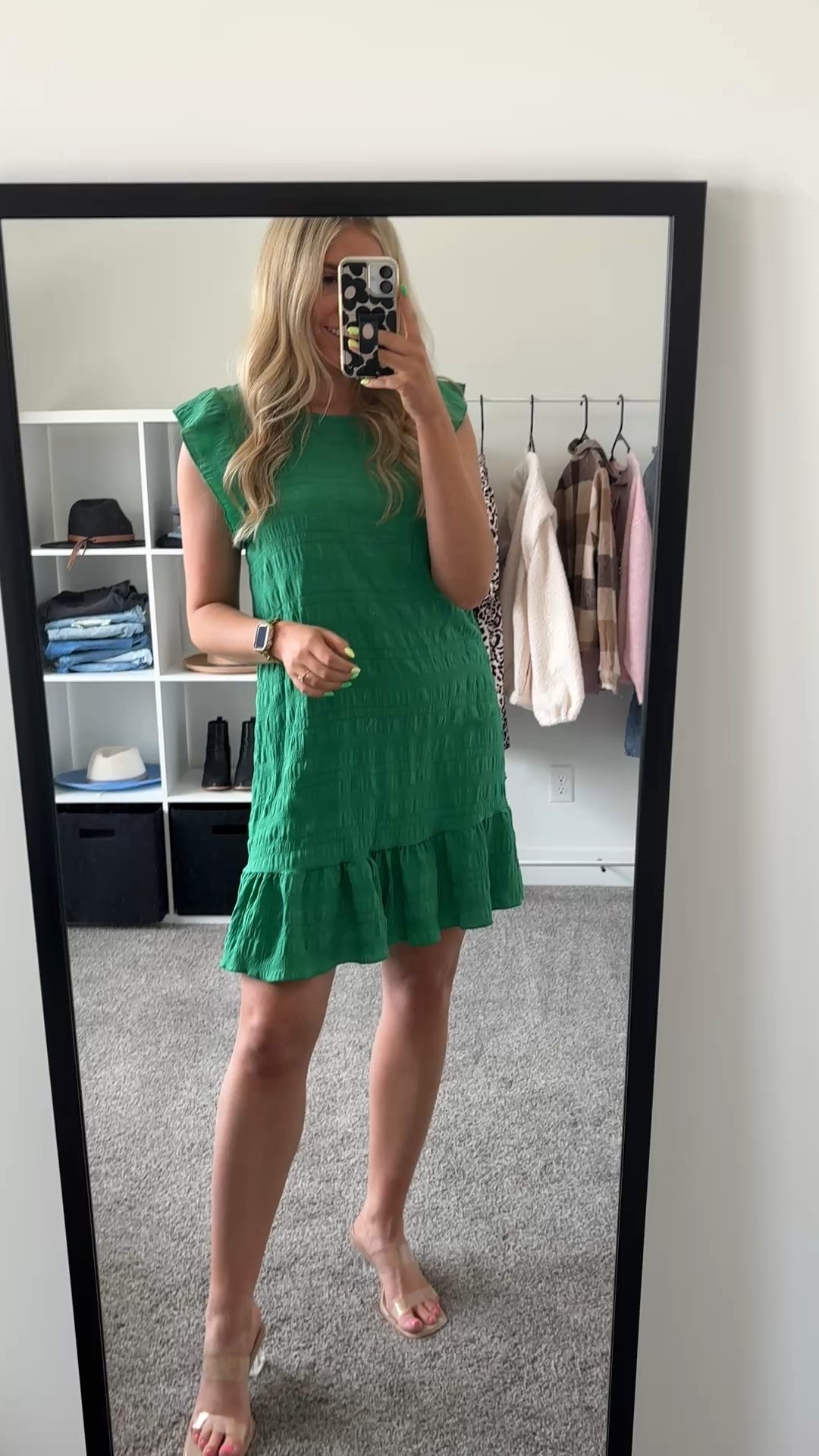prettiest green dress! Lightweight so it’s perfect for the warm months! Wearing my usual size M, comes in more colors!

| green dress | summer dress | spring dress | spring outfit | summer outfit | wedding guest outfit | amazon fashion | date night outfit | baby shower dresss

#LTKFindsUnder100 #LTKSeasonal