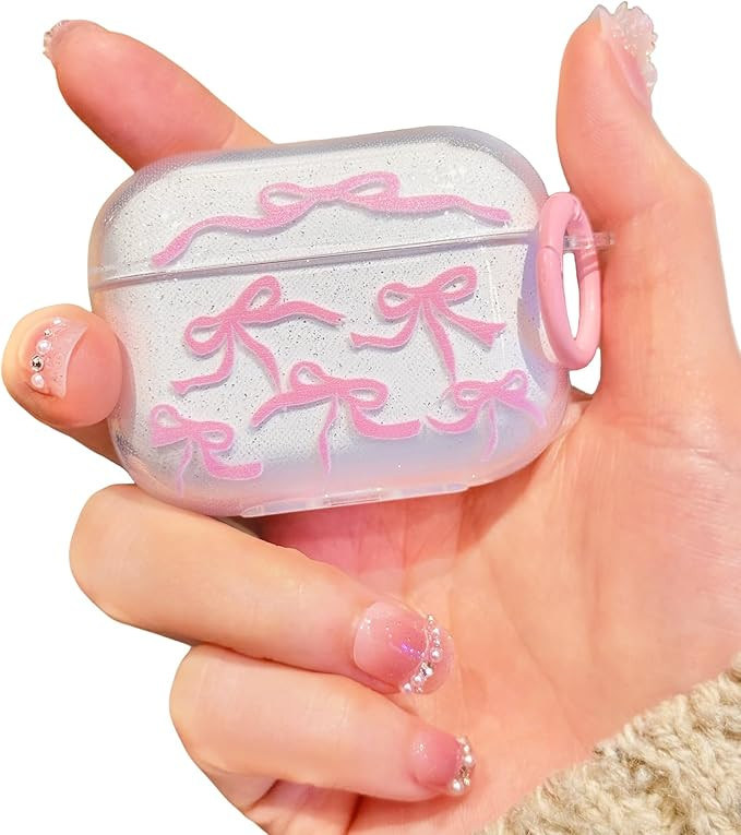 Compatible with AirPods Pro 2 Case Cute Clear Glitter, Shockproof Soft TPU Protective Cover for G... | Amazon (US)
