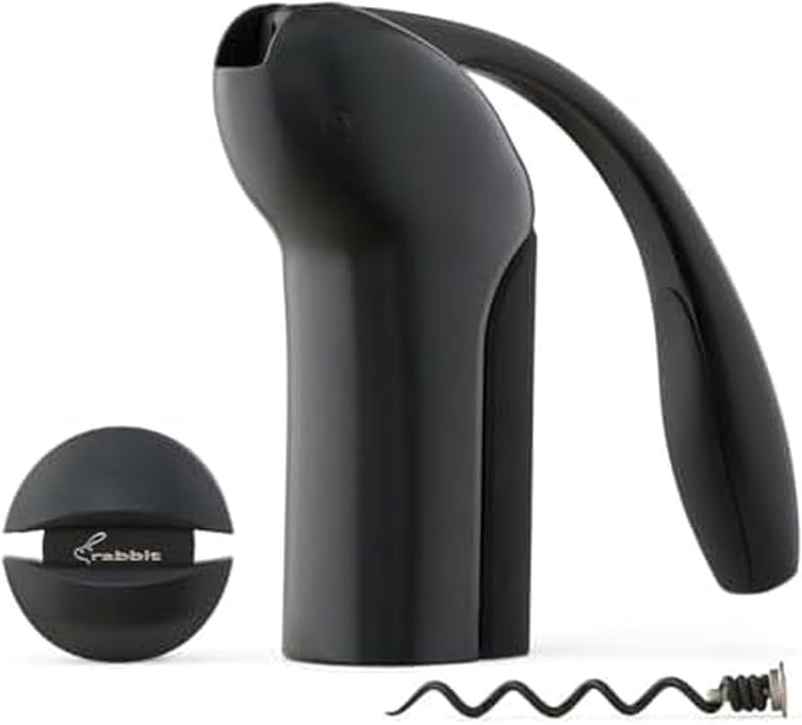 Rabbit Vertical Corkscrew Wine Opener with One-Pull Lever Design, Easy Manual Operation, Includes... | Amazon (US)