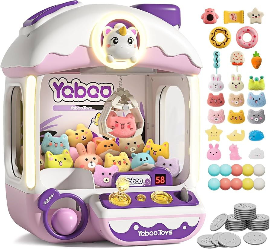 Large Claw Machine for Kids Unicorns, Vending Machine Toys for Girls 5 6 7 8 Year Old, Candy and ... | Amazon (US)