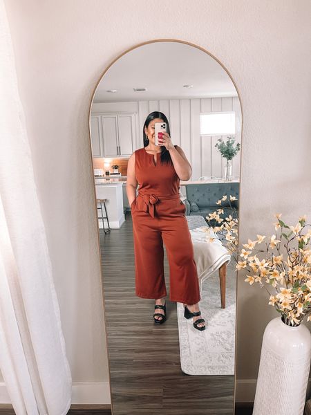 Jumpsuit size 10, true to size. Not many sizes left, so linking other work-friendly jumpsuits that I love! Discount code: KRISTL25 

#LTKcurves #LTKworkwear #LTKunder50