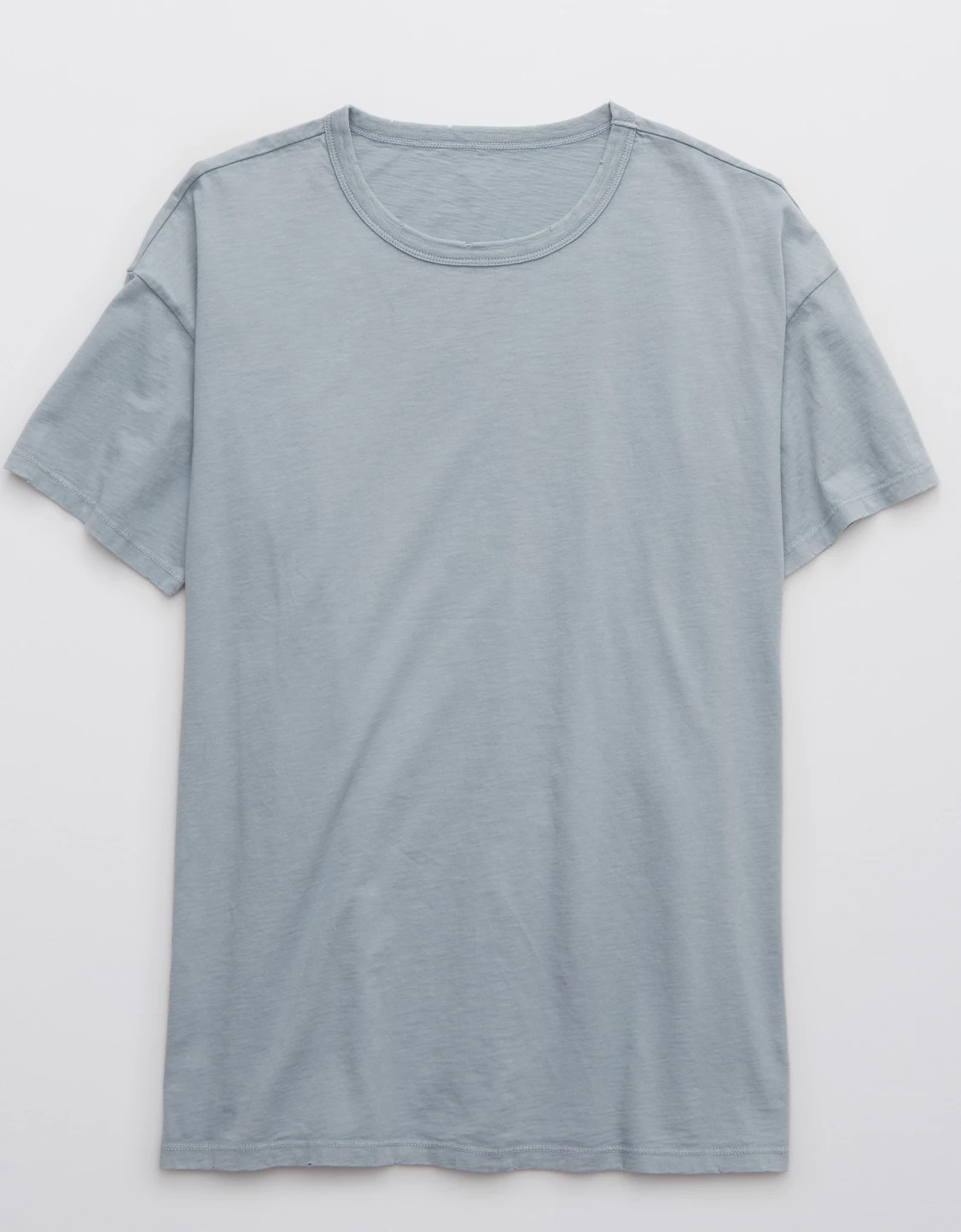 Aerie Distressed Basic Boyfriend T-Shirt | Aerie