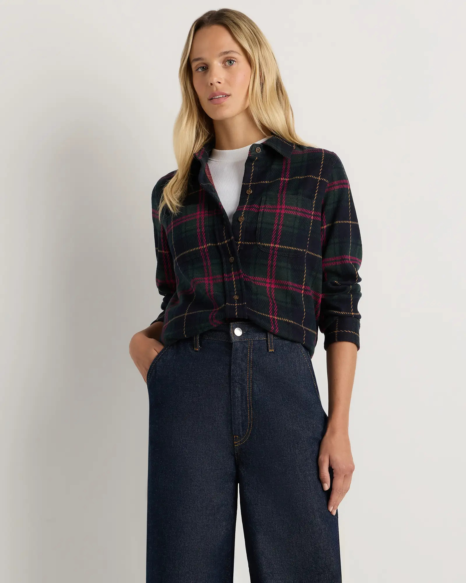 Stretch Sweater Fleece Shirt | Quince