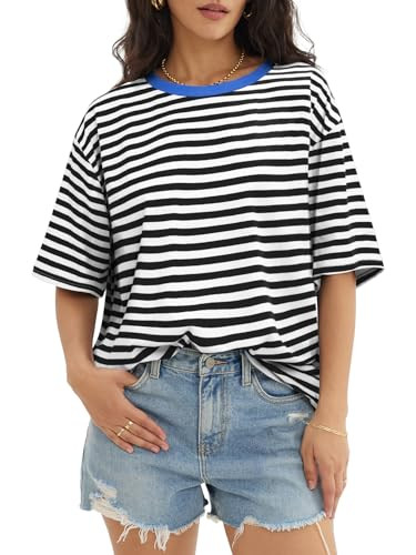 ATHMILE Womens Oversized T Shirts Casual Tee Workout Tops Gym Clothes Summer Loose Fit Short Slee... | Amazon (US)