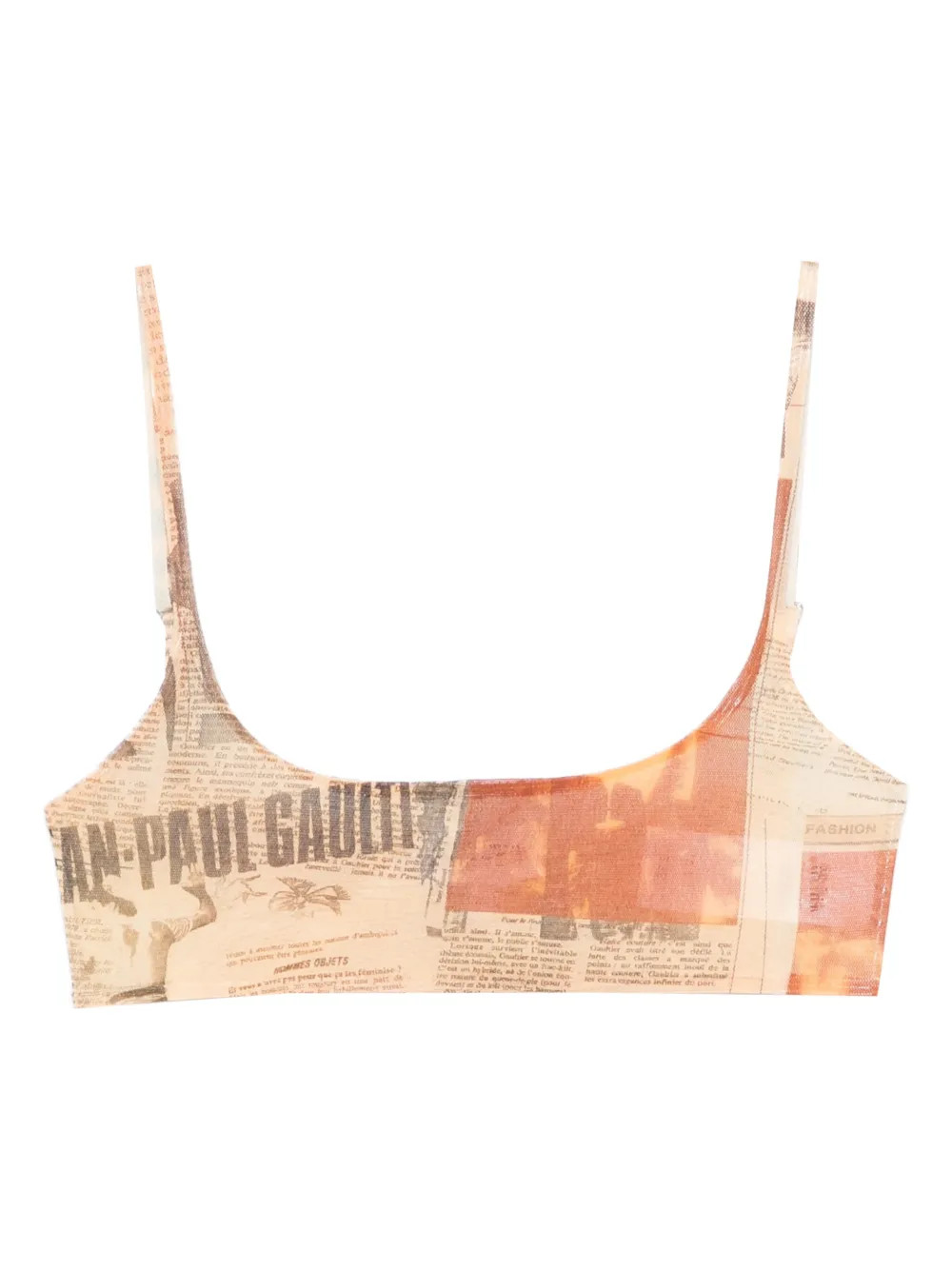 Jean Paul Gaultiernewspaper-print top | Farfetch Global