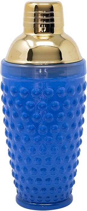 Lilly Pulitzer Hobnail Glass Cocktail Shaker with Gold Lid, Cute Bar Accessories, Drink Shaker fo... | Amazon (US)