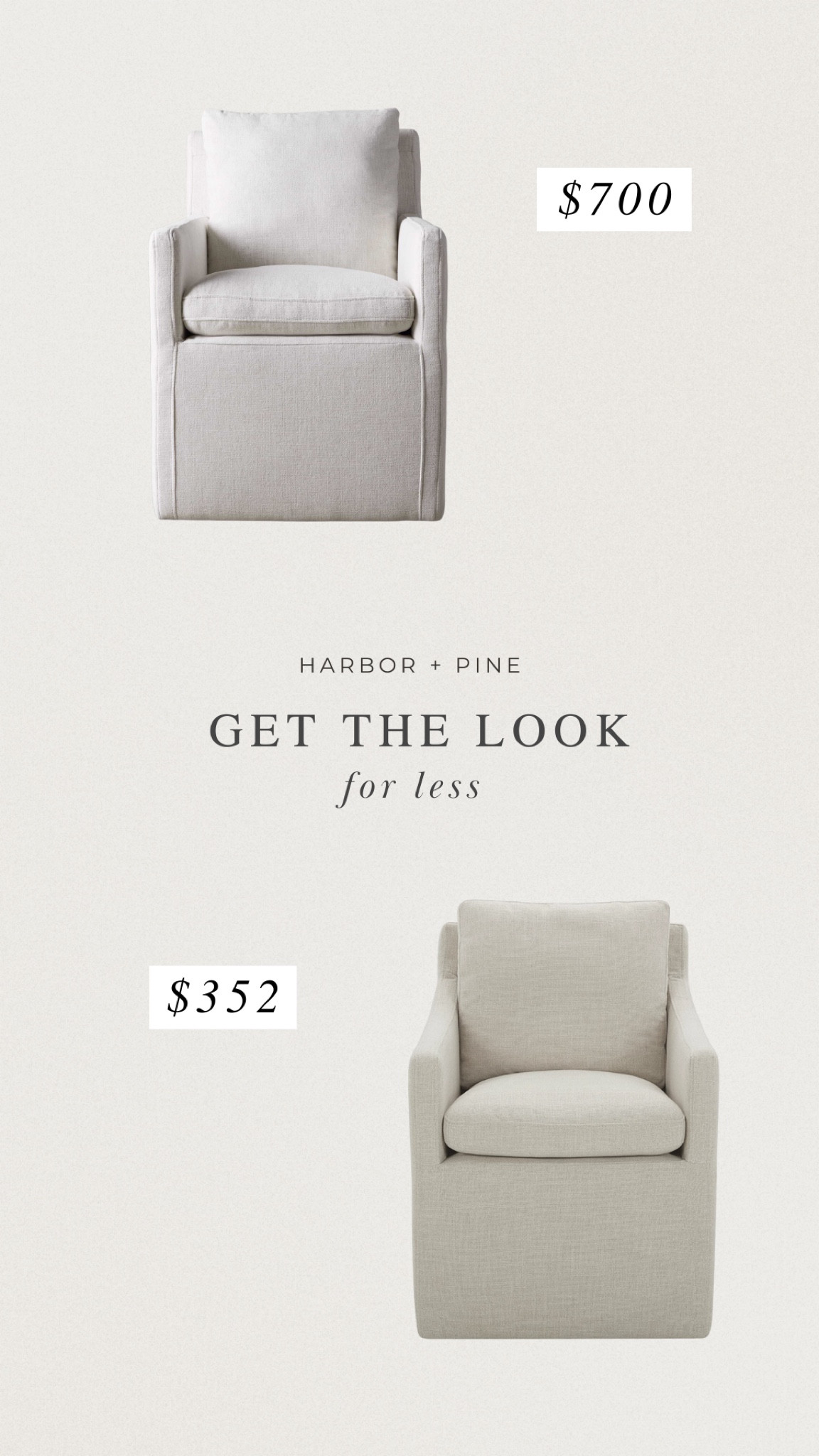 Get the look for less! These dining chairs work so good as a slim living room chair. 

#LTKSeasonal #LTKhome #LTKFind