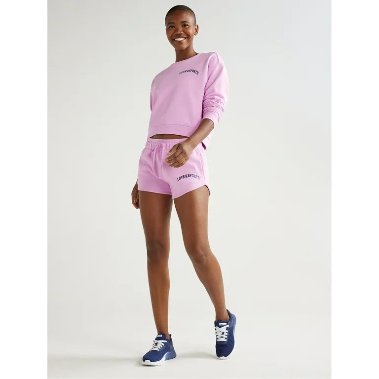 Love & Sports Women's French Terry Graphic Sweatshirt, XS-XXXL | Walmart (US)