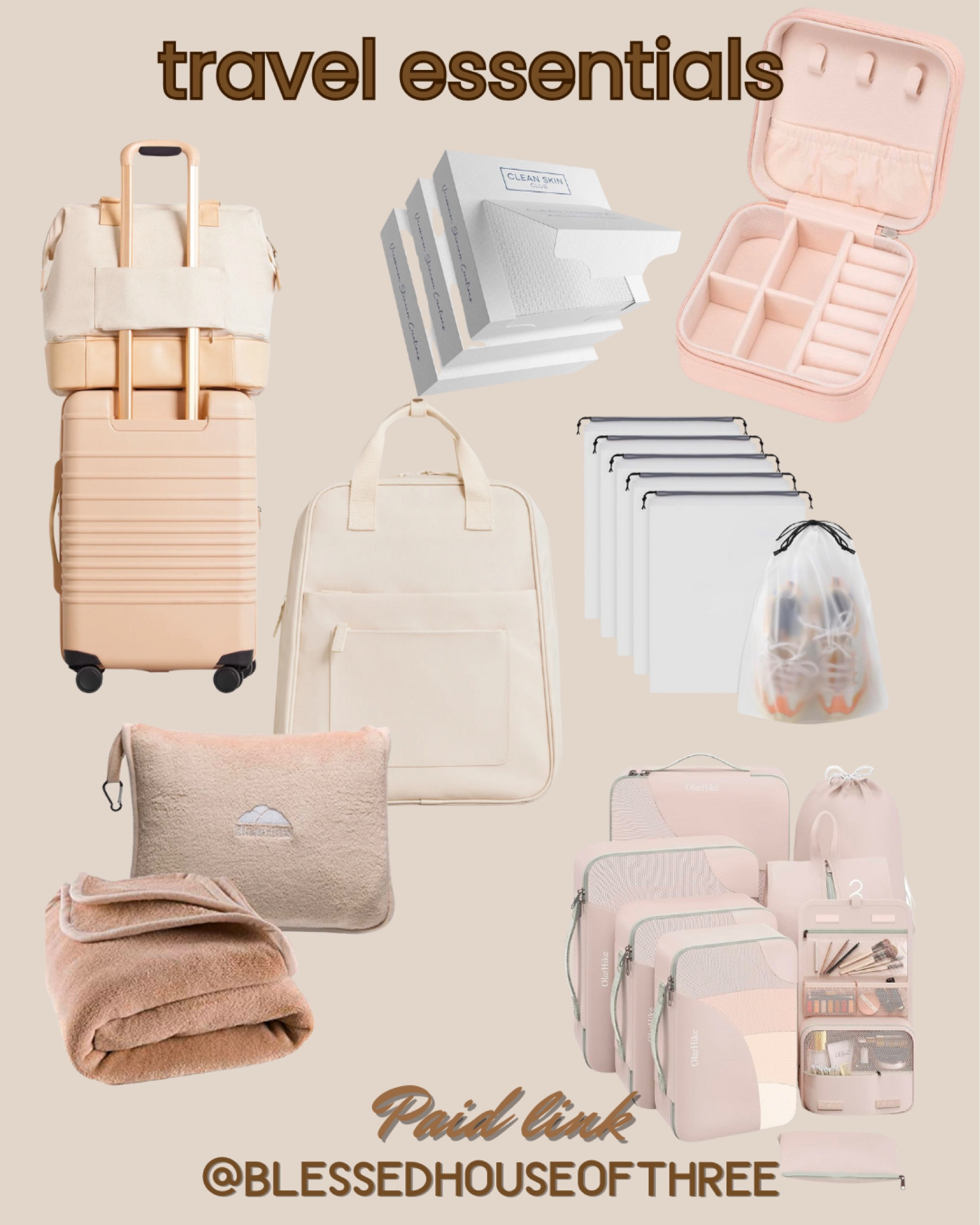 I know lots of us are traveling this holiday season. I rounded up some of my favorite travel essentials

Backpack, check in luggage, packing cubes, travel blanket, travel jewelry organizer, shoe bags for travel, face towels, Amazon travel finds, gifts for the traveler, 

#LTKTravel #LTKFamily #LTKGiftGuide