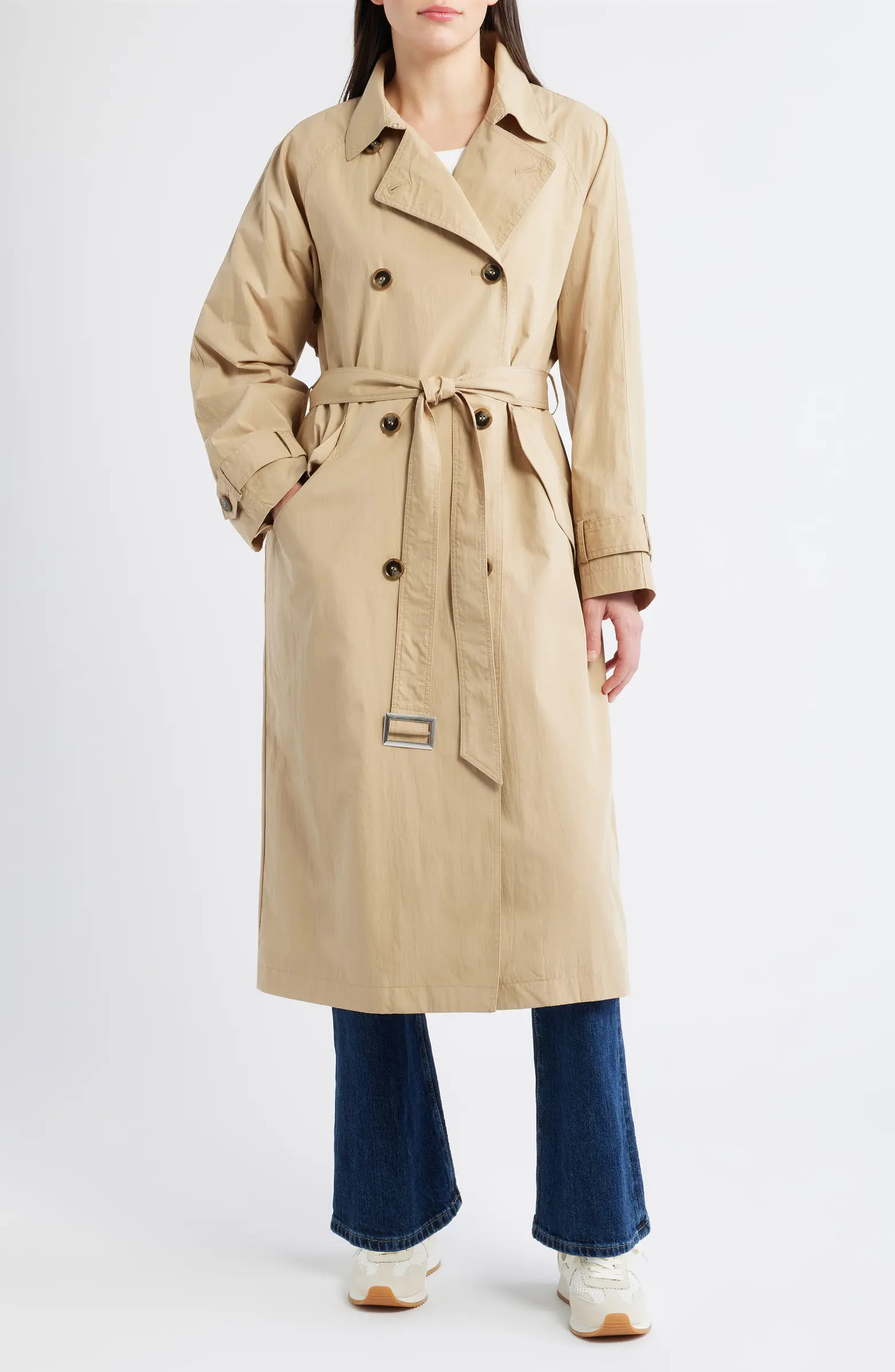 Long Double Breasted Trench Coat | Nordstrom