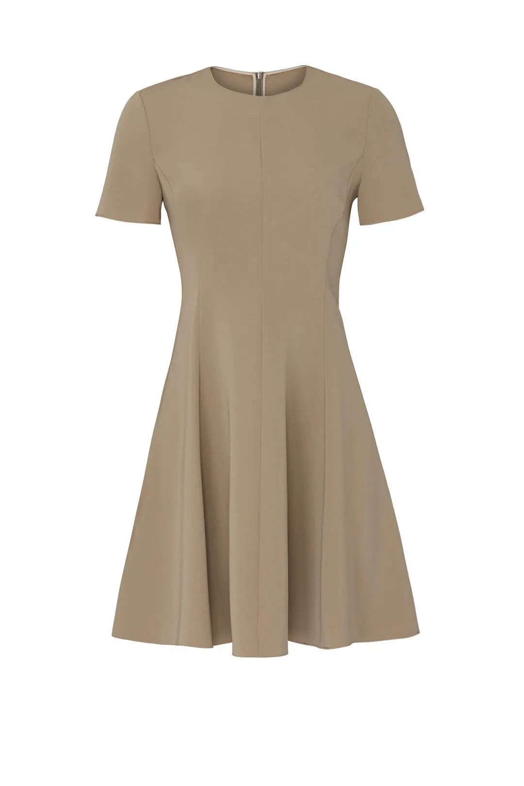 Khaki Paneled Dress | Rent the Runway