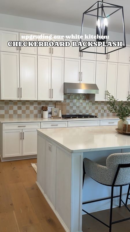 checkerboard backsplash kitchen transformation 🏠🤩

ever since we built this house I knew I wanted to bring the kitchen to life with some warmth, decor, & texture. the all-white just felt cold and sterile and totally lacked character. so we switched out the white subway tile for a checkerboard zellige, and I can’t get over how much it transformed this space! so much more inviting & really made this part of our home look more custom. 🙌🏼

we combined @zia_tile glazed earth & casablanca in the 4x4 size for this project! 🤎🤍

#kitchentransformation #zellige #backsplashideas #homeprojects #kitchenrevamp #homedesigninspiration #kitcheninspirations #affordablehomedecor 

#LTKFindsUnder100 #LTKHome #LTKFindsUnder50