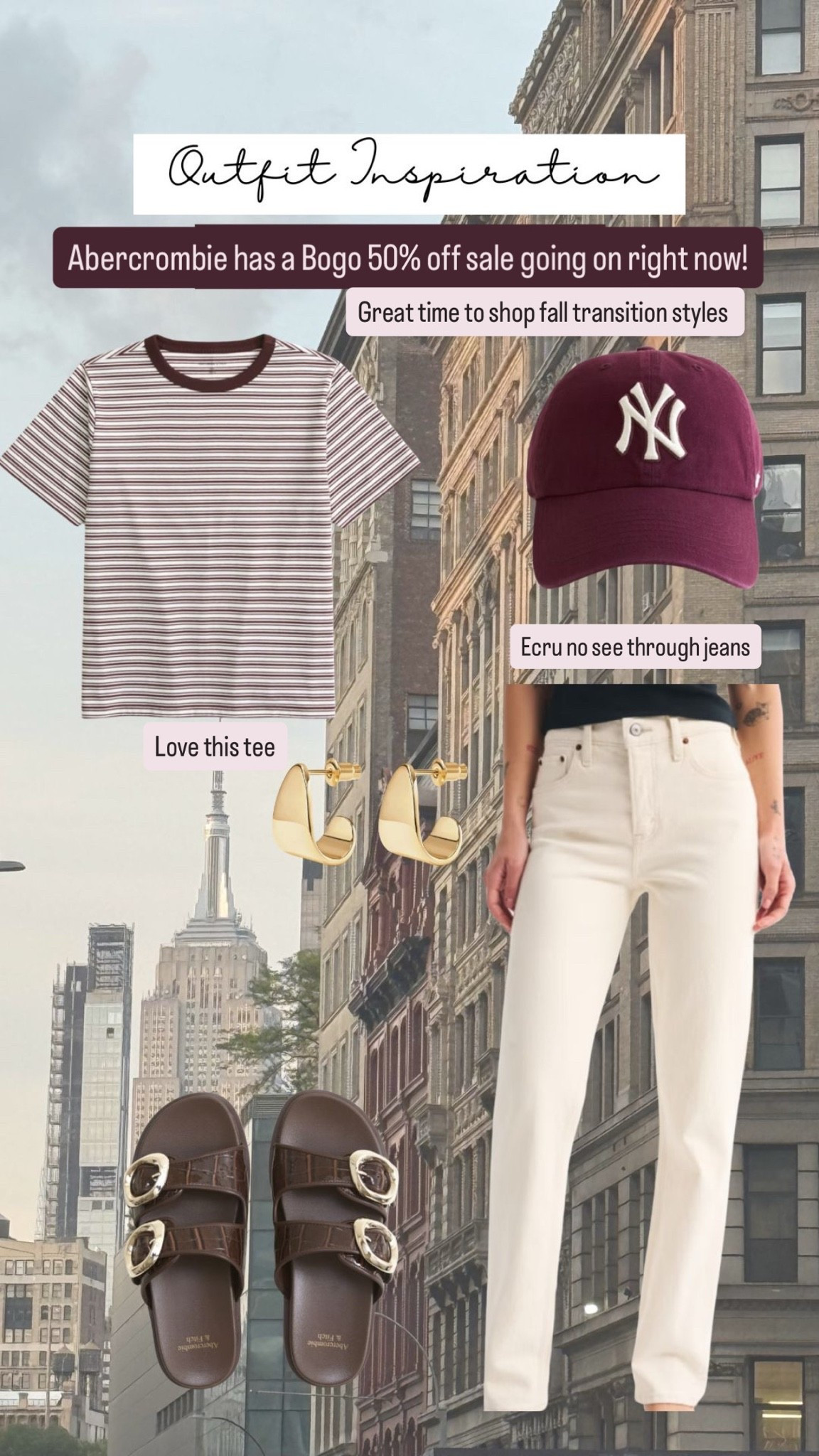 Abercrombie bogo 50% off sale. Fall transition outfit.

#LTKSeasonal #LTKSaleAlert