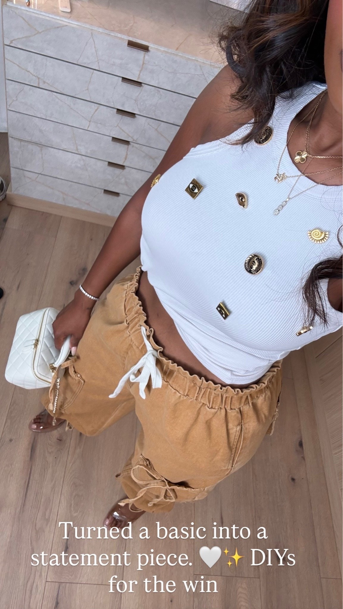 DIY or buy? 👀 I turned this basic tank into my new favorite top. 🤍✨

#LTKootd

#LTKPetite