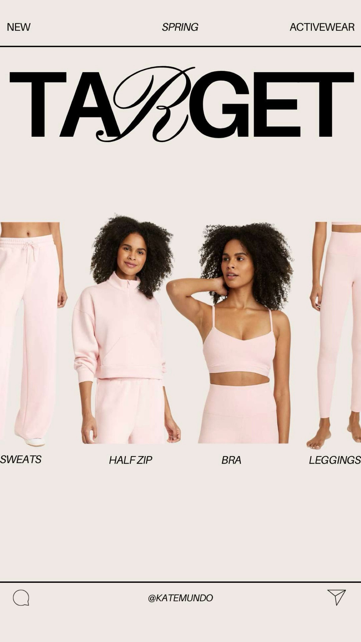 New arrivals. Activewear. Fit style. Fitness outfit. Active outfit. Target style. Pink leggings, pink half zip, pink sports bra. Ribbed leggings. Mom style. Casual chic. Gym outfit. Gym gear  

#LTKstyletip #LTKfindsunder50 #LTKfitness