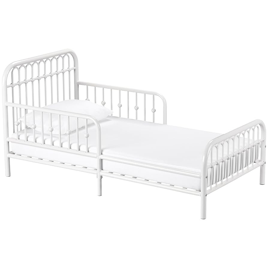 Little Seeds Monarch Hill Ivy Metal Toddler Bed, White | Amazon (US)