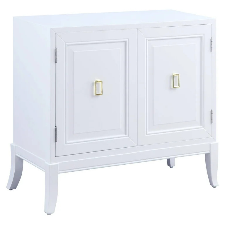 ACME Clem Console Table with Door in White | Walmart (US)