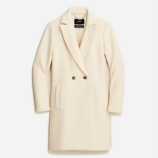 New Daphne topcoat in Italian boiled wool | J. Crew US