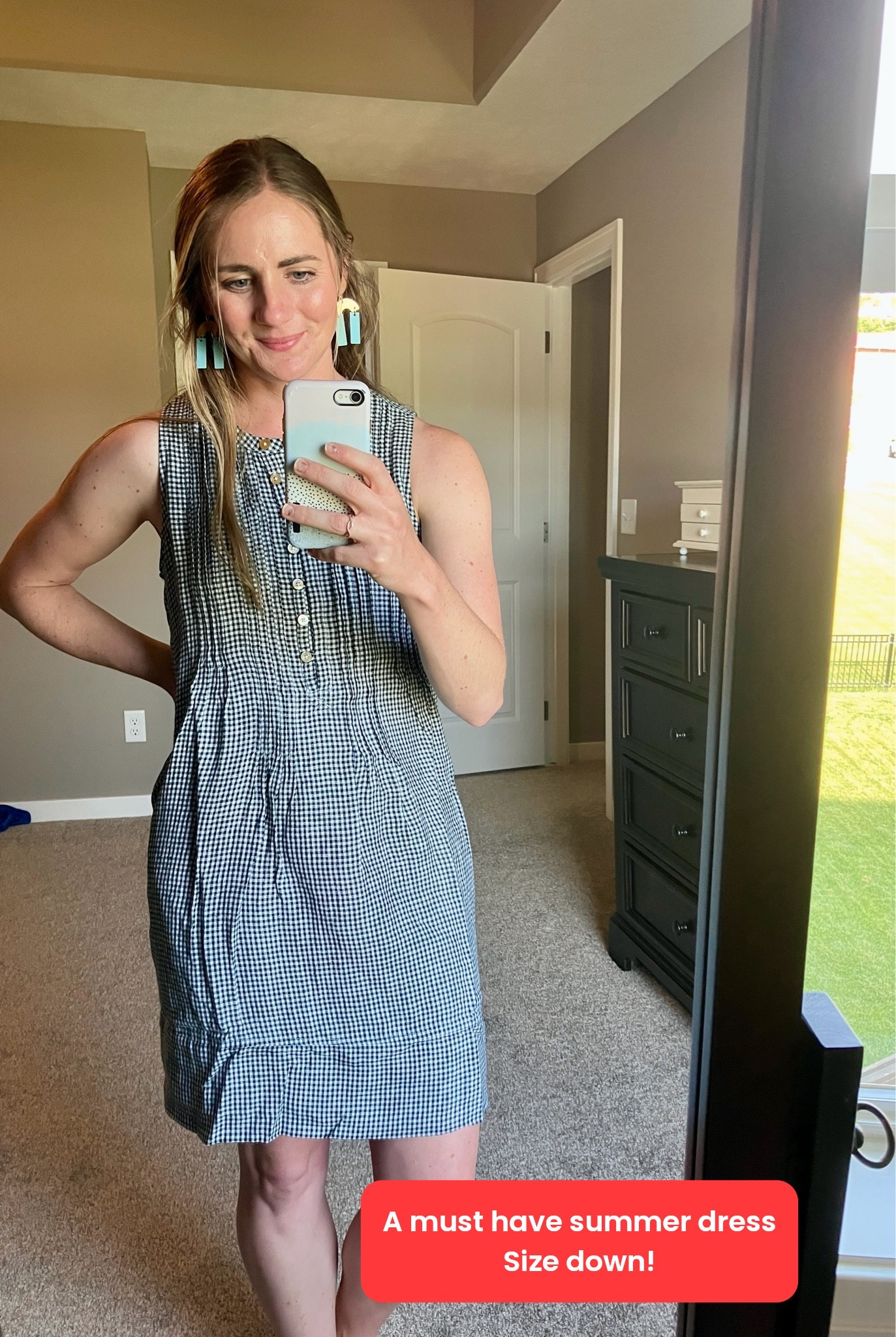 How cute is this gingham dress?! This summer dress is so easy to throw on and go. Comes in tons of patterns but I love the gingham. Lots of cute detailing that makes this a better than basic. Size down one! I’m in a small here and could have used an XS instead. Linking other cute dresses from this brand in the similar items. Free shipping and free returns

Add a blazer over it and you’ve got an easy summer work outfit idea! 

Graduation dress
Summer work outfits
Summer outfits
Summer dress

#LTKootd #LTKmomlife #LTKWorkwear