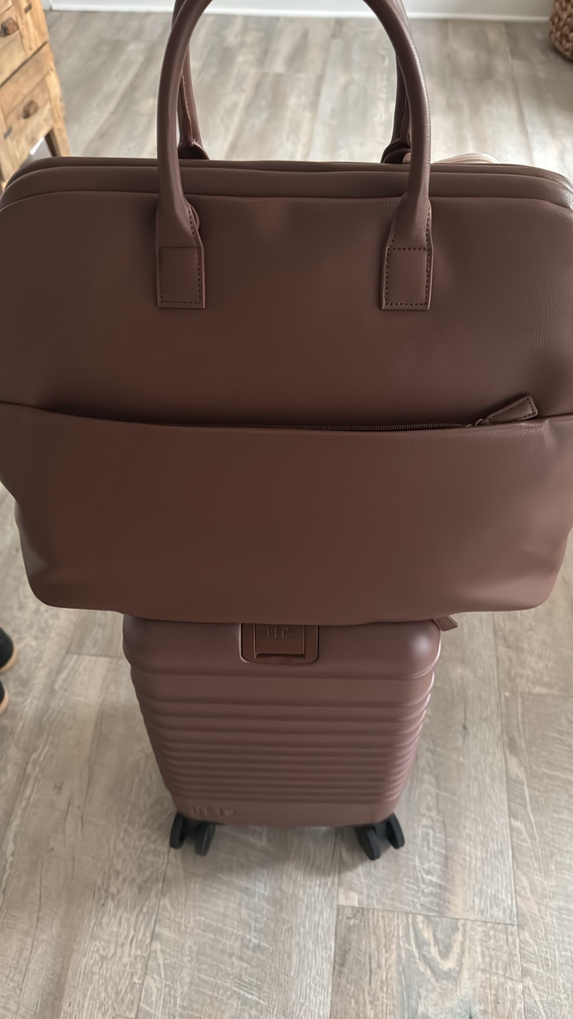 maple luggage // beis // beis maple // chic luggage 

#LTKTravel