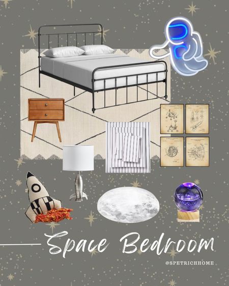 I’m in the process of redoing my son’s bedroom. They really wanted a space theme so we’re going for it. Head over to my IG @spetrichhome to follow along!

#stars #astronaut #galaxy #boy #rocket 

#LTKkids #LTKhome #LTKsalealert