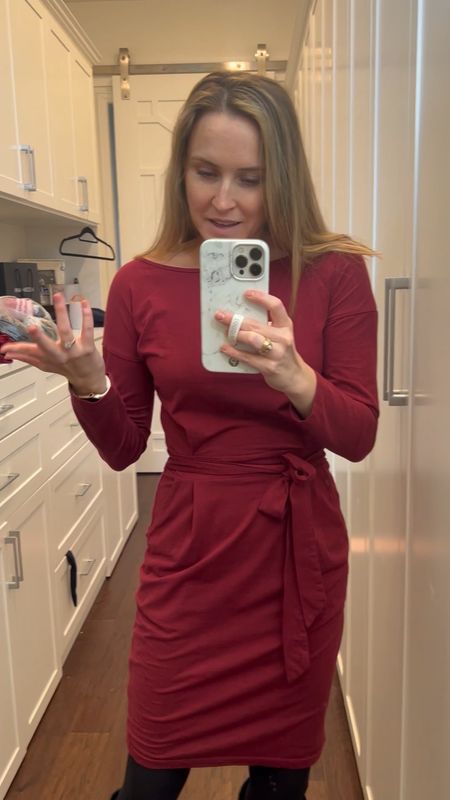 Love this little dress from Amazon! Great for work, church or even a date night out.  Good stretch to it and has pockets! 

You do need to wear a strapless bra or use fashion tape if you are concerned about bra straps showing.l due to the boatneck neckline. Doesn’t bother me too much. I just wear a regular bra!

#LTKunder50 #LTKstyletip #LTKworkwear