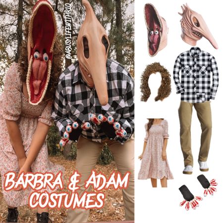 Barbra & Adam’s Halloween Costume idea from Beetlejuice! I absolutely love how this turned out!! You do have to super glue the wig to the head for Barbra & I would also suggest getting some packing paper or bubble wrap or bags ( whatever you have lying around the house) to stuff inside of the top of the head so it stays put in place 


#LTKHoliday #LTKSeasonal #LTKHalloween
