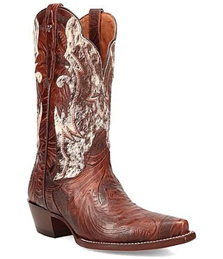 Dan Post Women's Andrina Leather Calf Hair Western Boots - 9.5 | Dillard's