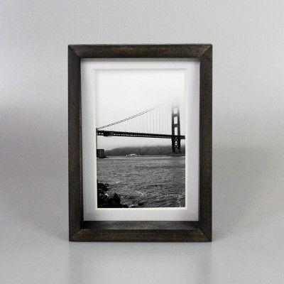 5.5" x 7.5" Matted to 4" x 6" Table Frame Black - Threshold™ | Target