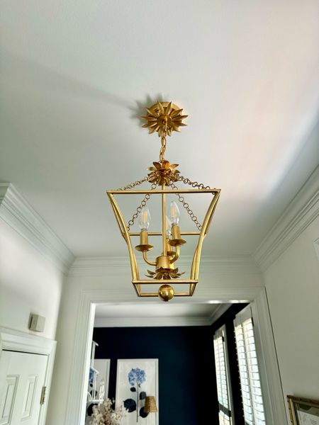 Light fixture, gold lantern, foyer light, home decor 

#LTKhome