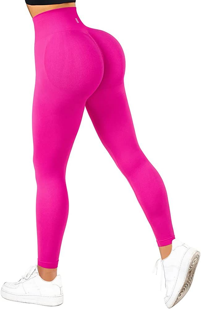 SUUKSESS Women Scrunch Butt Lifting Seamless Leggings Booty High Waisted Workout Yoga Pants | Amazon (US)