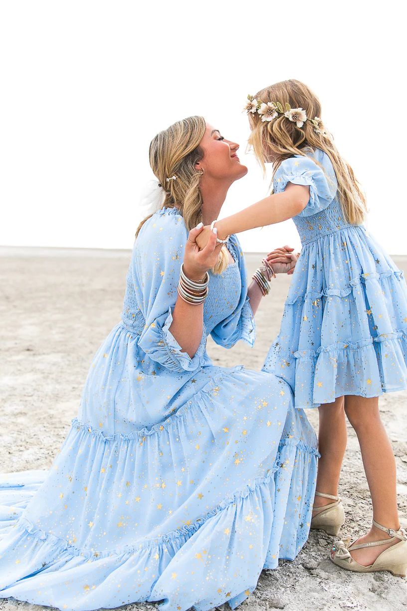 Starry Nights Dress in Baby Blue | Ivy City Co